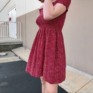 Red Floral Brandy Melville Dress